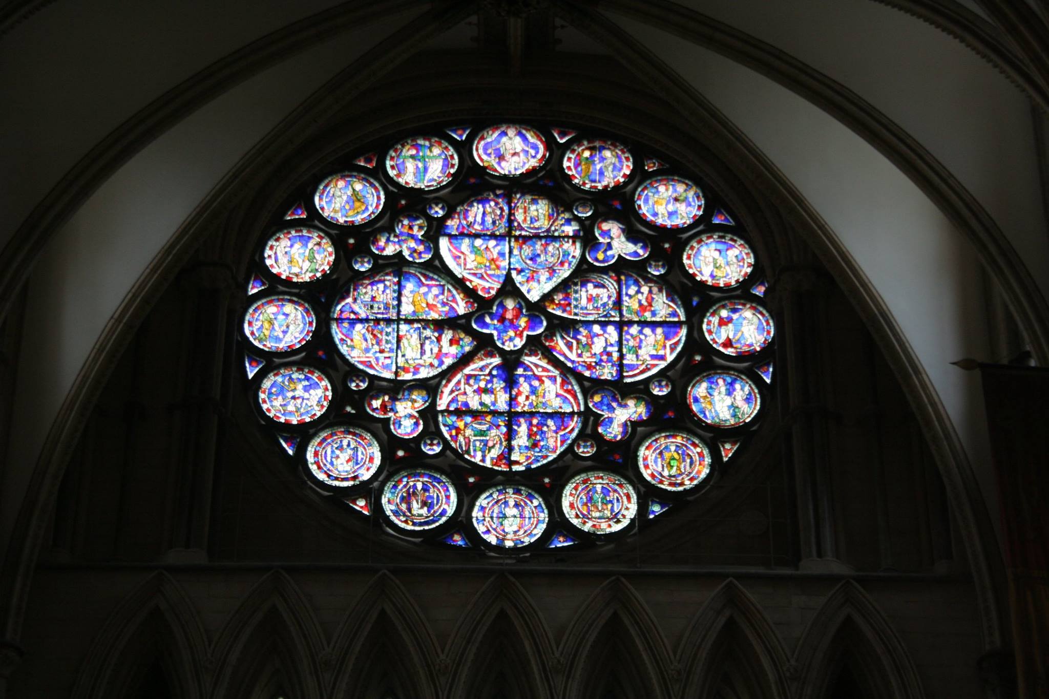 The Dean Eye rose Window of Lincoln Cathedral